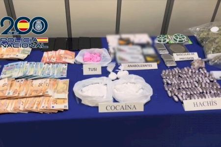 La Policía Nacional desarticula en Sagunto un grupo criminal dedicado a la distribución de cocaína