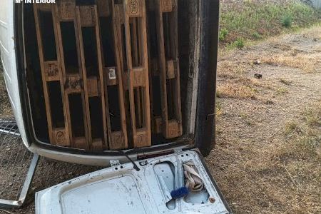 Herido tras saltarse un control de la Guardia Civil por el robo de palés