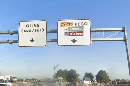 Triple colisión en Oliva: cuatro heridos en un accidente múltiple en la N-332