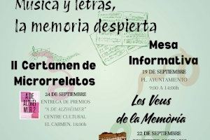 ‘Música y letras, la memoria despierta’: AFAV invita a implicarse en la campaña del Día Mundial del Alzheimer