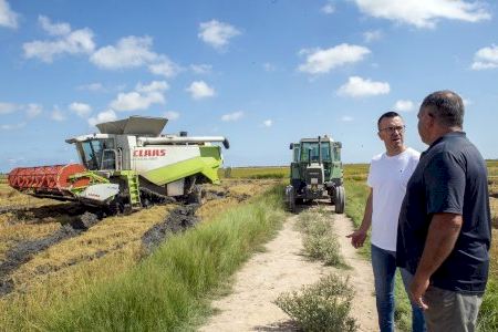 Mompó anuncia en Sueca una nueva línea de ayuda a las empresas que trabajan para reaprovechar la paja del arroz Mompó anuncia en Sueca una nueva línea de ayuda a las empresas que trabajan para reaprovechar la paja del arroz