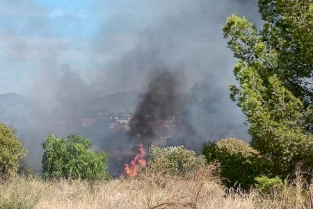Controlat un incendi de vegetació esta vesprada a l’Av. Puebla de Vallbona de l’Eliana Controlat un incendi de vegetació esta vesprada a l’Av. Puebla de Vallbona de l’Eliana