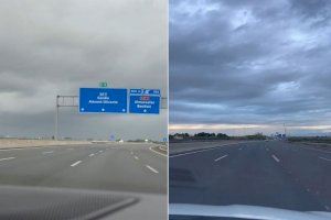 VÍDEO | Imágenes que recuerdan a otra época: la A-7, prácticamente desértica en plena hora punta de lunes por el aviso rojo