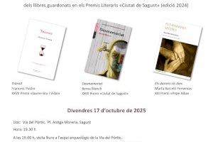 Sagunto presenta los libros galardonados en los premios literarios Ciutat de Sagunt de 2024