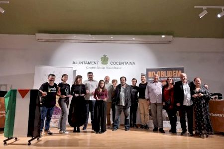 Las IV Jornadas por la Memoria Democrática concluyen en Cocentaina con la entrega de los galardones del I Premio ‘No Oblidem’