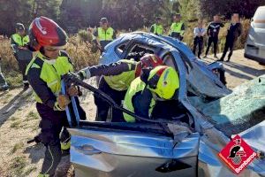 L'home mort a Ibi va caure amb el seu cotxe des de la A-7 a un camí i va xocar contra un arbre: les imatges de l'accident - (foto 2)