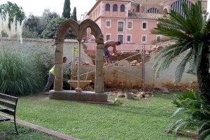 Vila-real repara el muro del Museu de la Ciutat Casa de Polo afectado por la caída de un árbol durante el temporal de enero - (foto 2)