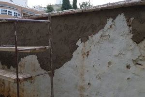 Vila-real repara el muro del Museu de la Ciutat Casa de Polo afectado por la caída de un árbol durante el temporal de enero - (foto 4)