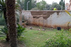 Vila-real repara el muro del Museu de la Ciutat Casa de Polo afectado por la caída de un árbol durante el temporal de enero - (foto 5)