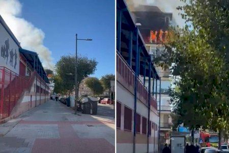 Dos vecinos heridos en el incendio de un edificio en Sueca