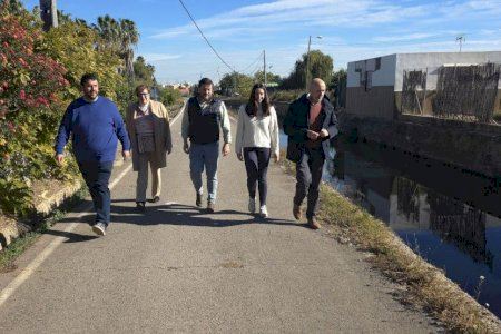 Miguel Polo visita Nules: el gobierno municipal reclama la canalización del barranco el Torrent tras más de 20 años de inundaciones
