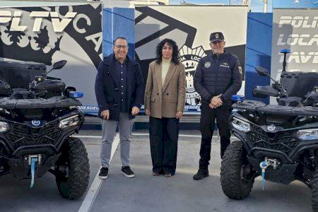 Tavernes de la Valldigna incorpora dos quads a la Policia Local per reforçar la vigilància en zones de difícil accés