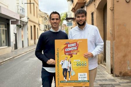 Moncada reparte 170.000 € a los vecinos para gastar al comercio local