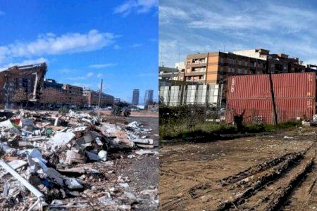 Culmina el dispositiu de residus de les riuades a Sedaví després de la retirada de 1.685 tones de runa