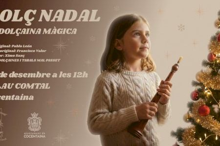 La dolçaina llena de magia la Navidad en Cocentaina con un espectáculo en el Palau Comtal