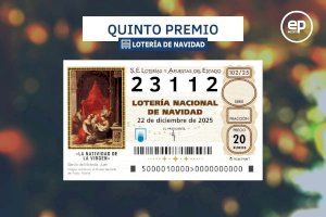 23112, un quinto premio que lleva la suerte a Alaquàs, Manises y Alfara