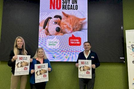 Campaña “No soy un Regalo” para concienciar sobre la “adopción responsable de animales” en La Nucía