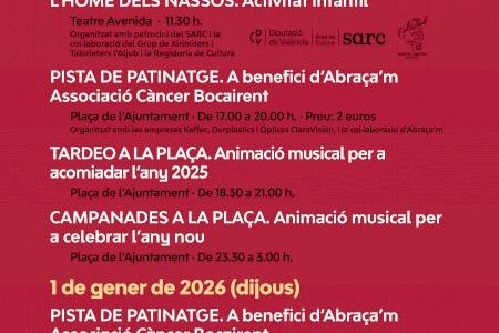 Bocairent amplia les propostes per a celebrar el Cap d’Any Bocairent amplia les propostes per a celebrar el Cap d’Any