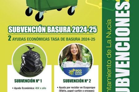 Abierto el plazo de la subvención de la Basura y Reciclaje