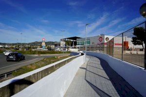 El itinerario peatonal ya conecta con seguridad Xàtiva y el centro comercial