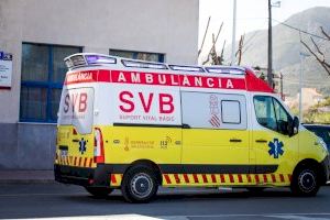 Un veinteañero y un octagenario heridos en un accidente en la CV-610 en Genovés
