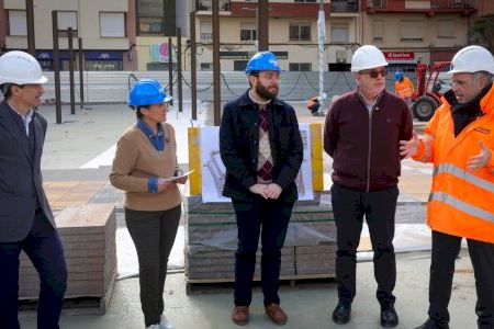 Onda avanza en la transformación de la Plaza España con la cerámica local como protagonista