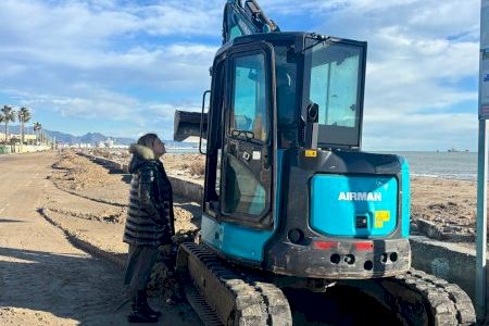 Almassora se recupera tras el temporal marítimo