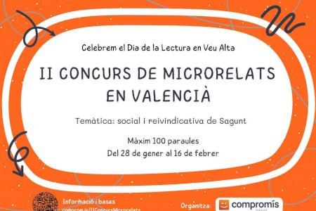 Compromís Sagunt organiza la segunda edición de su concurso de microrrelatos en valenciano