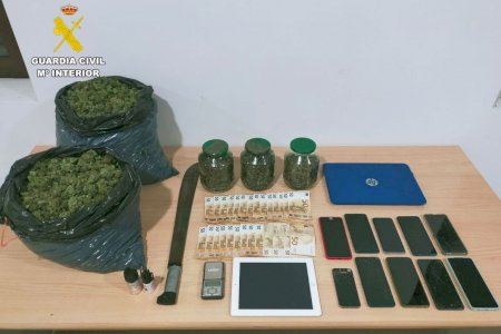 Colp antidroga a Ibi: desmantellada una plantació de marihuana amb més de 570 plantes en un habitatge familiar