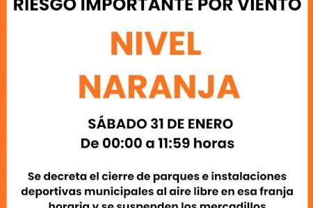 Elda suspende los mercadillos y cierra parques e instalaciones deportivas al aire libre por el viento