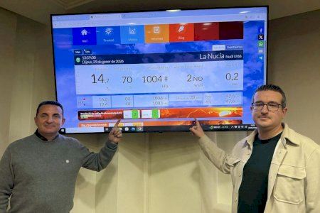 La web ‘Inforatge-La Nucía’ ofrece informes de viento y precipitaciones para estar al tanto de la meteorología del municipio