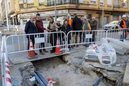 La Diputació de València finança amb 1,7 milions les obres del clavegueram de l’avinguda Camí Nou de Benetússer