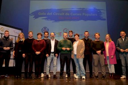 Vila-real reconoce el esfuerzo, la constancia y la pasión por el ‘running’ en la VIII Gala del Circuito de Carreras Populares