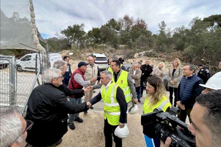 El conseller de Agricultura visita las obras del nuevo del Pozo de Rotes