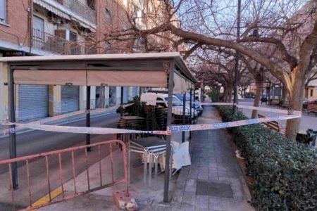 La Pobla de Farnals sufre nuevos daños ocasionados por la borrasca Oriana un mes después del temporal Harry