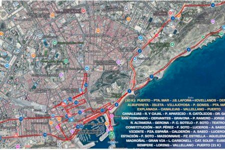 Alicante prohibe aparcar desde este sábado a las 14 horas en parte del recorrido de la Media Maratón