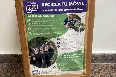 La UA se suma al Instituto Jane Goodall España para impulsar el reciclaje solidario de móviles