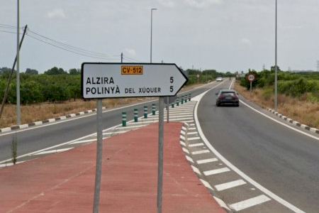 Una de las entradas a Algemesí registra un accidente de tráfico
