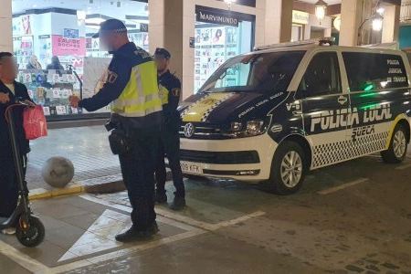 Sueca inicia una campanya de control de patinets elèctrics per a garantir la seguretat de conductors i vianants