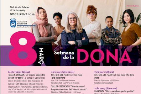 Àmplia programació a Bocairent amb motiu del 8 de març Àmplia programació a Bocairent amb motiu del 8 de març