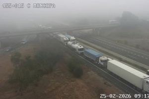 Embús a l’AP7 per un accident múltiple entre la boira entre Xilxes i Moncofa - (foto 2)