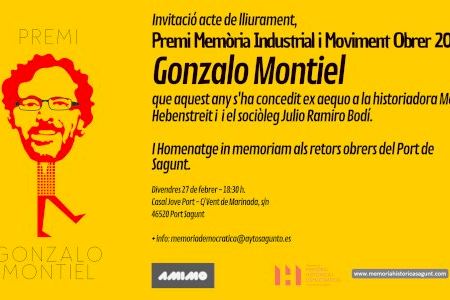 AMIMO concede el premio Gonzalo Montiel al sociólogo Julio Ramiro Bodí y a la historiadora María Hebenstreit