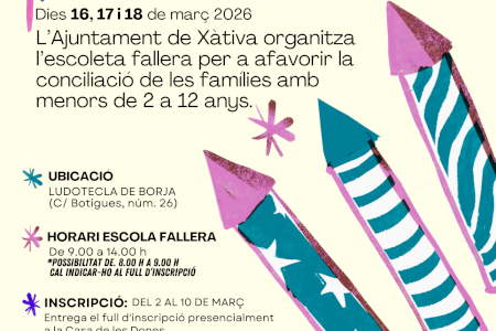 Xàtiva posa en marxa l’Escola Conciliadora de Falles 2026