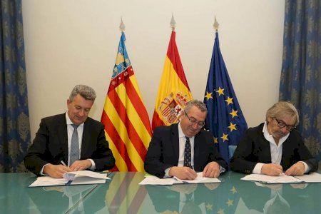 La Diputación de Alicante y la Generalitat firman el convenio para el control e inspección de las depuradoras de la provincia
