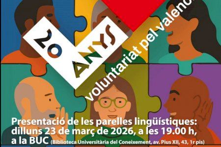 Vila-real se suma al 20º aniversario del Voluntariat pel valencià con una nueva edición de la campaña «Tasta el valencià»