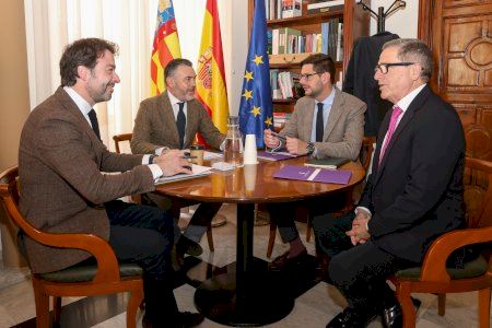 Gandia y la Generalitat abordan los avances del PIA Ale-Hop, la ampliación de la Comisaría y la Formación Profesional