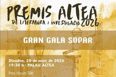 A la venda les entrades de la gala i sopar de Premis Altea