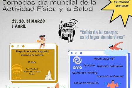 Sagunto se moviliza con cuatro días de deporte gratuito para celebrar el Día Mundial de la Actividad Física y la Salud