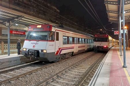 Un tren de mercancías averiado en Alfafar provoca numerosos retrasos y cancelaciones en diferentes líneas de Cercanías