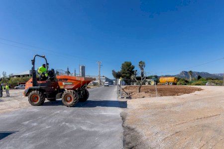 La prolongación de la carretera Nazaret-Oliva en Gandia estará finalizada en octubre tras una inversión de más de 3 millones de euros